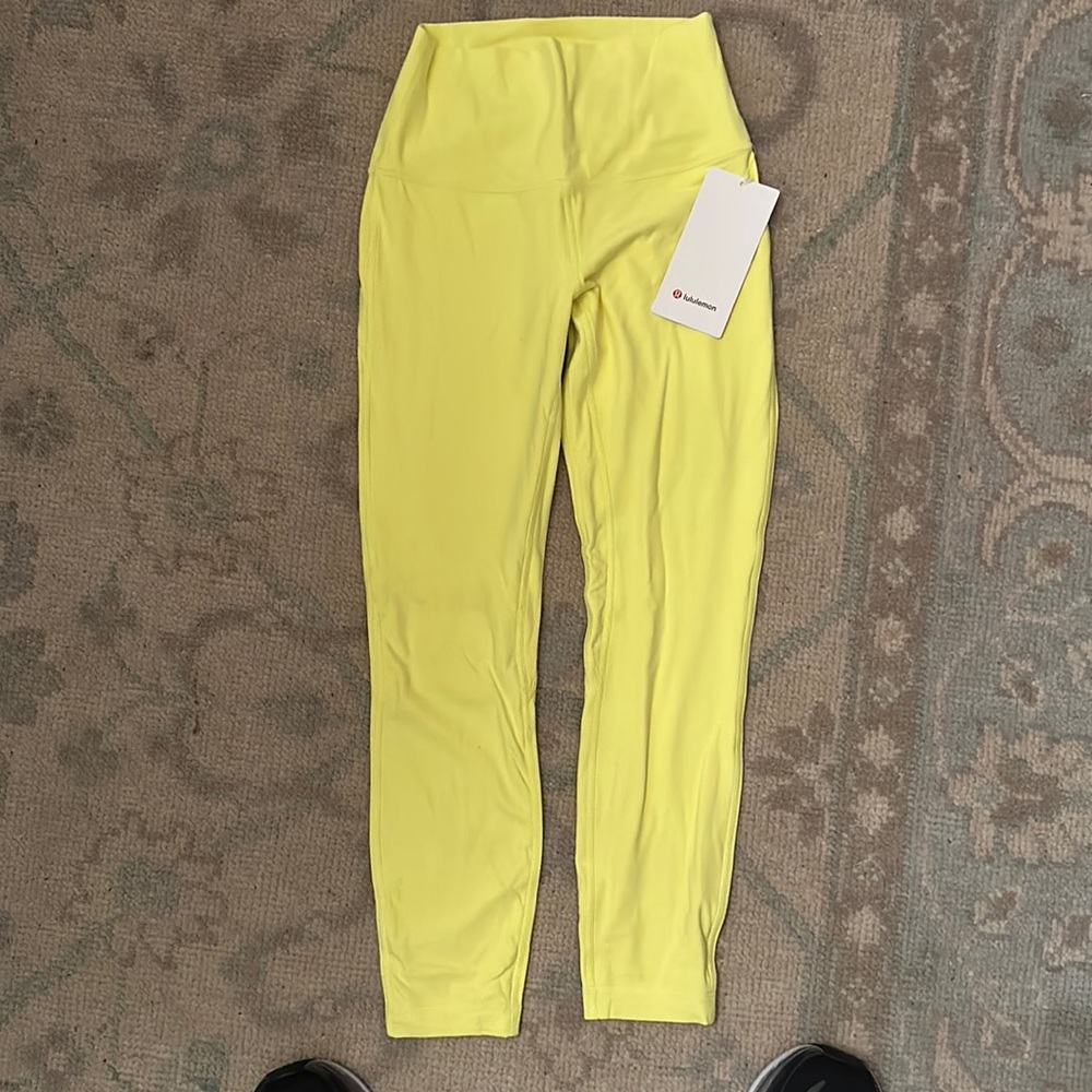Lululemon Align HR Pant 25” neon yellow